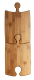 Set de 2 planches a decouper 'Puzzle' bambou 27 X 17 cm Totally Bamboo