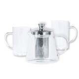 SET OLOONG: Theiere 0,8L et 2 mugs simple paroi