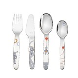 Set 4 couverts de table en inox pour enfant 'Petit Robot'