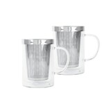 Set 'Tea for Two' 2 tasses a the double paroi 0,4 l Verbena avec un sachet de ti