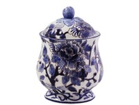 Sucrier PIVOINES BLEUES