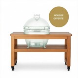 Table eucalyptus XLarge + 4 roues + housse offerte (sans EGG ni berceau de table