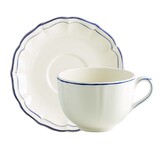 Tasse & soucoupe jumbo FILET BLEU