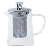Theiere verre carree 1,2 l rooibos - filtre devissable (base carree)