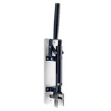 Tire-bouchon mural caviste Bleu Nuit etoilee avec support en bois gris clair 110