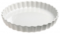 Tourtiere ronde o 30 cm en porcelaine blanche