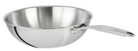 Wok 30 cm inox Castelpro sans couvercle