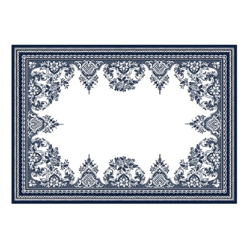 2 SETS DE TABLE DEPAREILLEES BLEU