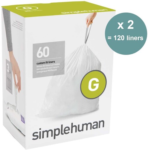 3 Paquets de 20 Sacs Poubelle 30L (Mod&egrave;le G),60 sacs