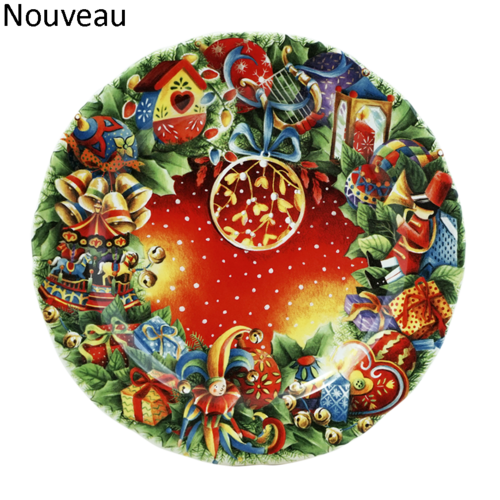 Assiette A Dessert Rouge Noël 2018 En Faïence De Gien