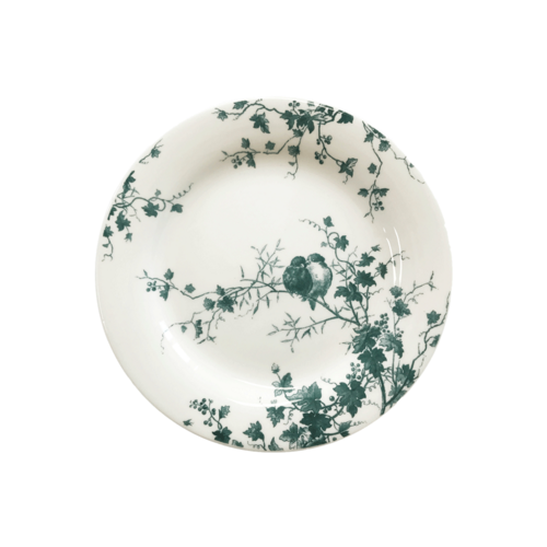 assiette canapes blanche les oiseaux