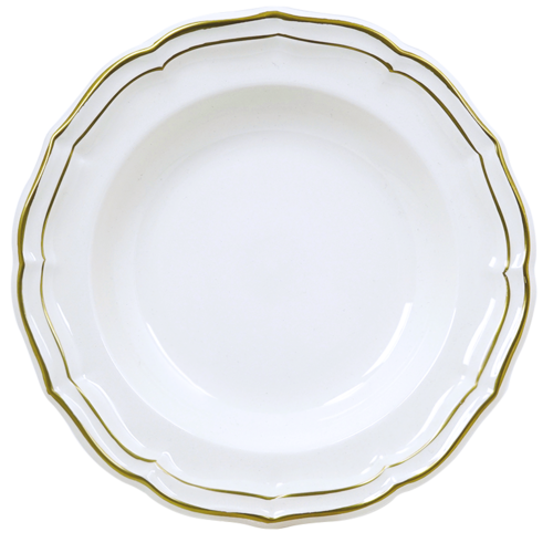 Assiette Creuse Filet Or