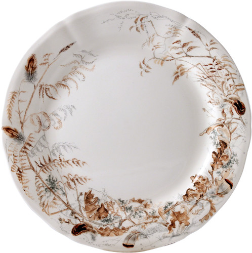 Assiette Dessert Feuillages Sologne