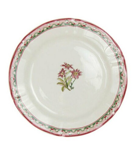 Assiette Dessert Filet Ros Jardin Imaginaire