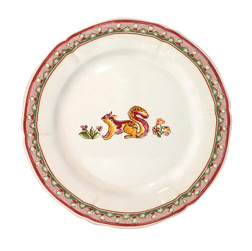 Assiette Dessert Jaune Jardin Imaginaire