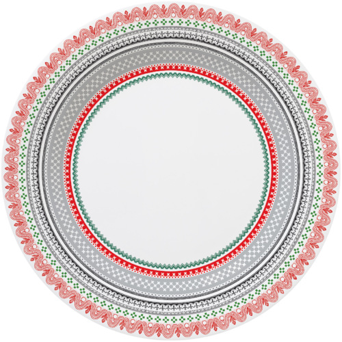 Assiette Dessert Renne Hiver Scandinave