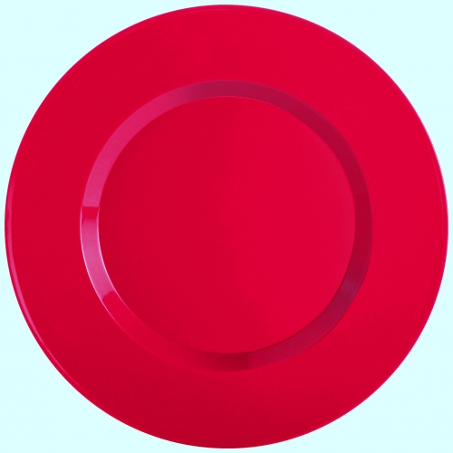Assiette diam&egrave;tre 25,5 cerise
