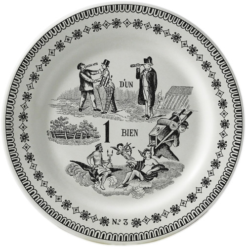 Assiette Mignardises Amiti&eacute; Les R&eacute;bus