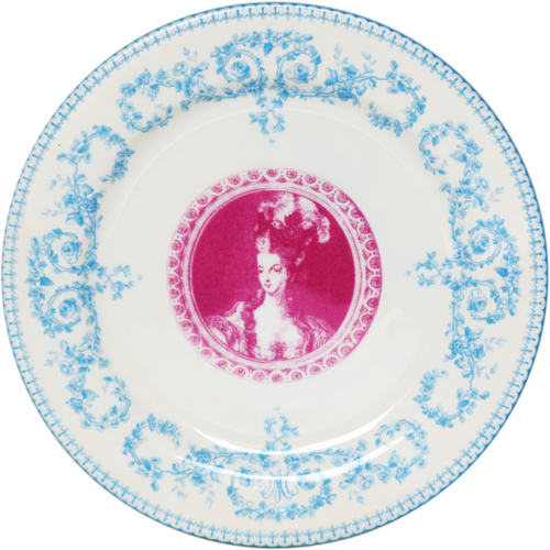 Assiette Mignardises Rouge Marie-Antoinette