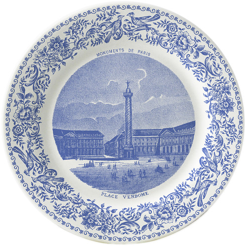 Assiette Mignardises Vend&ocirc;me Monuments De Paris