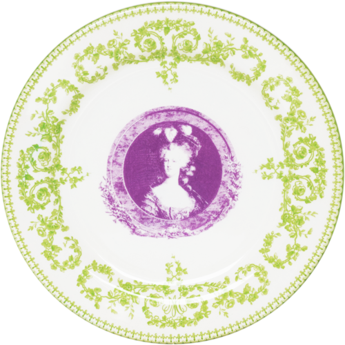 Assiette Mignardises Violet Marie-Antoinette