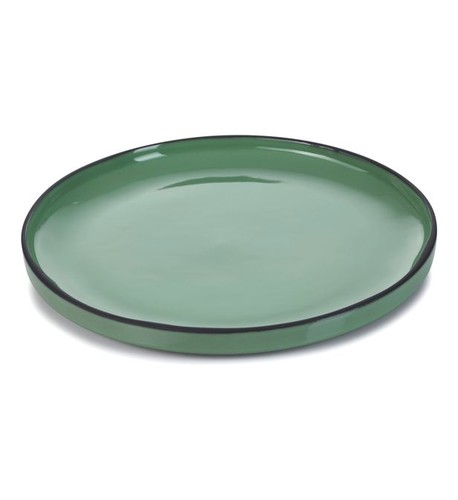 Assiette plate 21cm Caractère menthe