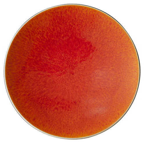 Assiette Plate Orange Tourron 26 cm