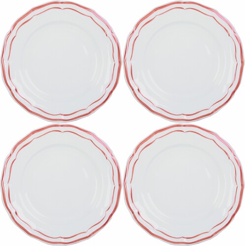 Assiettes à canapés FILET CORAIL