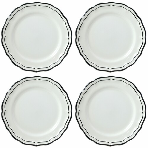 Assiettes à dessert FILET MANGANESE