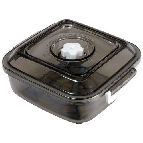 Bac en polycarbonate carr&eacute; 2.5 L \'sp&eacute;cial liquides\' pour machines &agrave; emballer sous vide