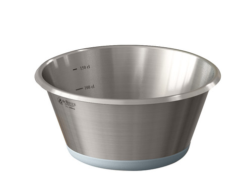 Bassine conique a fond silicone gradu&eacute;e &oslash;20cm