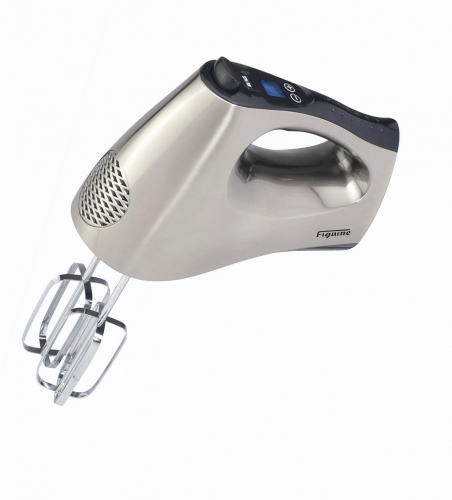 Batteur chrom&eacute; avec 2 jeux de fouets inox. 300 Watts