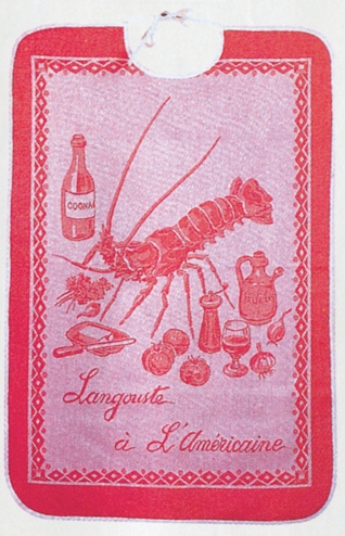 Bavoir langouste rose