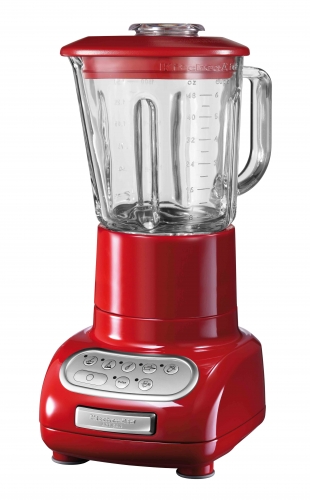 Blender Artisan® rouge empire avec bol en verre et mini bol