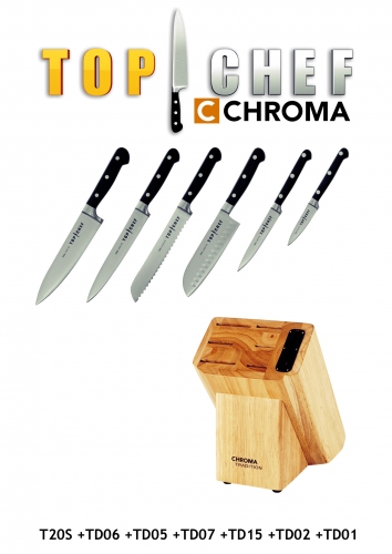 Bloc couteaux Top Chef - 7 pièces