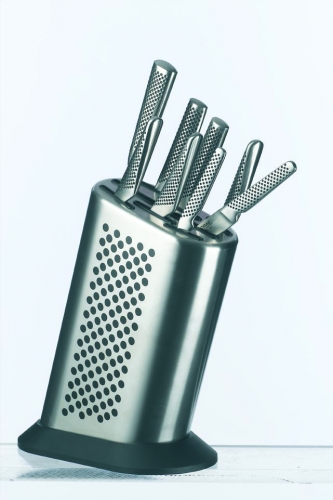 Bloc garni de 7 couteaux + 1 fourchette