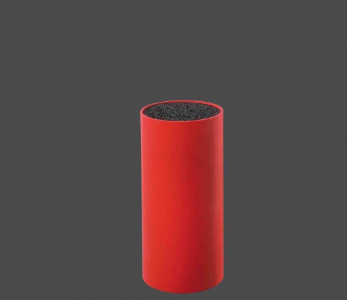 Bloc multi couteaux ø 12 x 22 cm rouge
