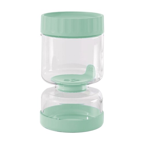 Bocal &agrave; cornichons en verre 750 ml avec s&eacute;parateur en silicone