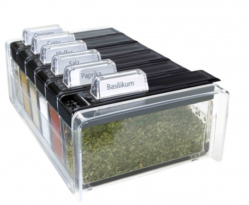 Boite &agrave; 6 &eacute;pices noire