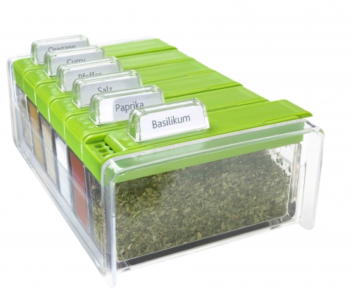 Boite &agrave; 6 &eacute;pices verte