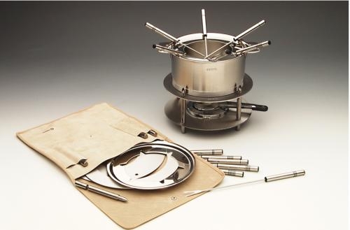 Boite a sel en verre avec support inox et crochets