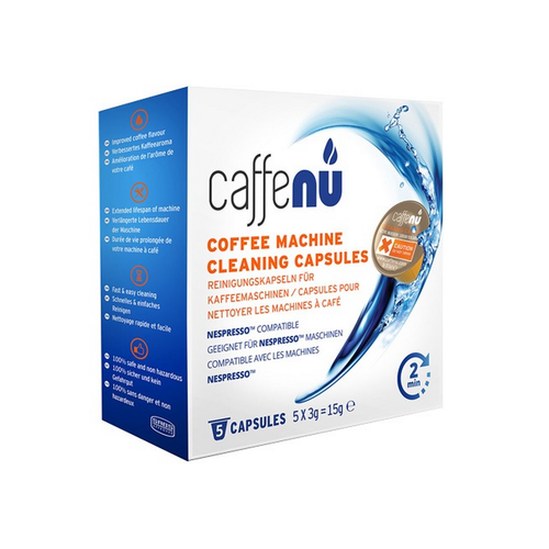 Boite de 5 capsules de nettoyage spécial espresso Caffenu®