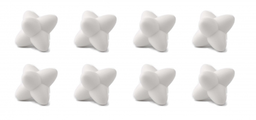 Bo&icirc;te de 8 Craggles  Blanc - dessous de plats modulables