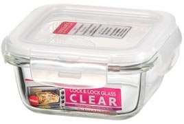 Boite Lock & Lock en verre carr&eacute;e 0,3 L - LLG203