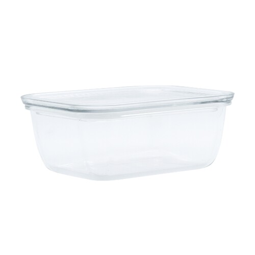 Bo&icirc;te rectangulaire basse 100% verre - 1000 ml