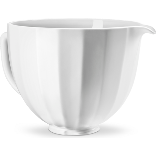 Bol en c&eacute;ramique de 4.8L - Coquillage blanc