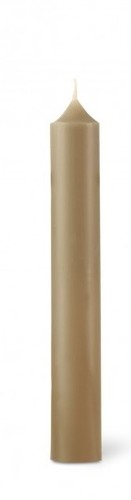 Bougie cylindrique 20 cm ø2,2cm  TAUPE