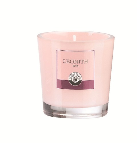 Bougie parfumée en verre de cristal rose épais Mini en boite de 4