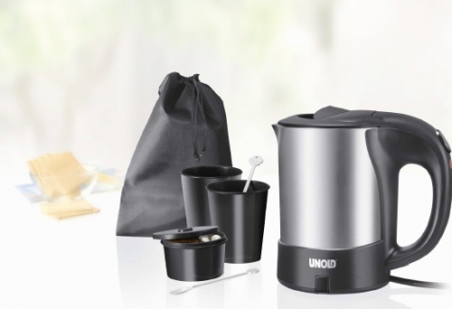 Bouilloire de voyage inox 0.5 L Bi tension 120V/230V