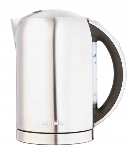 Bouilloire électrique Magimix 1.8 L double paroi inox brossé poignée noire
